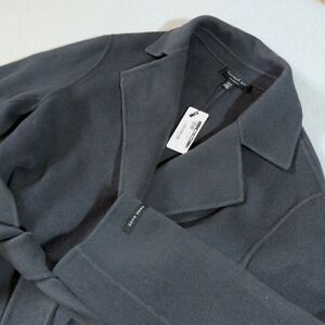 Current Air Los Angeles‎ Wool Blend Wrap Coat Charcoal Grey XS/S